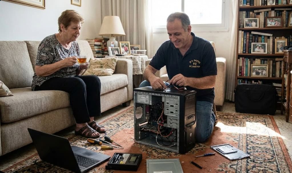 טכנאי מחשבים בבת ים עד הבית