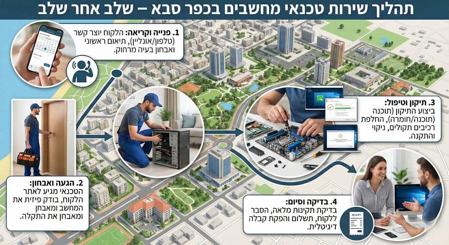 מעבדת מחשבים עד הבית בכפר סבא