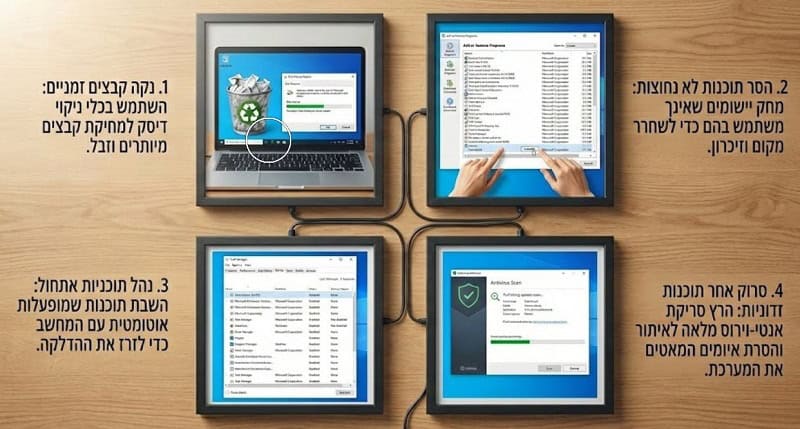 פתרונות כאשר המחשב איטי פתרונות כאשר המחשב איטי