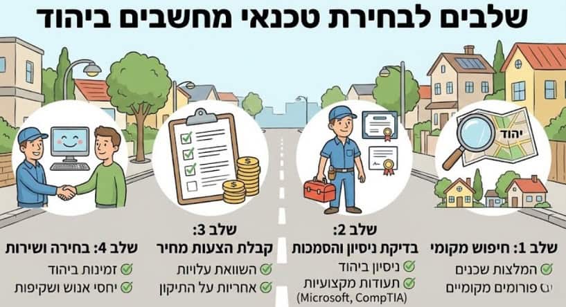 שלבים לבחירת טכנאי מחשבים ביהוד שלבים לבחירת טכנאי מחשבים ביהוד